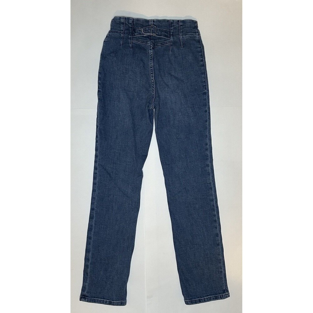Maeve Anthropologie BOMBSHELL JEANS Women’s 26 Slim Straight High Rise Blue - Picture 2 of 7